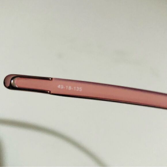 Manzini Eyewear Pink Gold Oval Sunglasses Frames - Picture 5 of 6